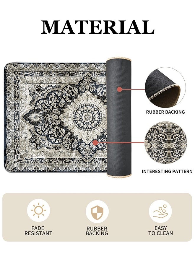 Generic 2 PCS Kitchen Floor Mats Rugs Set, Cushion Floor Carpet, Waterproof, Oil Resistant and Anti-Fatigue PU Standing Mat for Kitchen, Floor, Office, Sink, Laundry 45*75CM+45*120CM  - Image 4