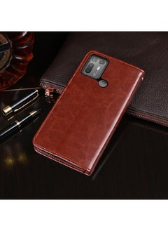 IDEWEI Case For HTC Desire 20+ Crazy Horse Texture Horizontal Flip Leather Case with Holder & Card Slots & Wallet  - Image 3
