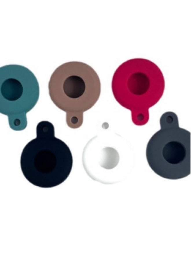 Generic - Suitable For Apple Airtag Tracker Silicone Protective Cover Anti-lost Device Macaron Color Protective Cover-Color:Red-Applicable Model:airtag - Image 1