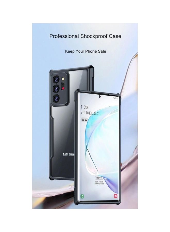 NIBEMINENT Protection Bumper Shook-Proof Case Cover For Samsung Galaxy Note 20 Ultra Black/Clear - Image 2