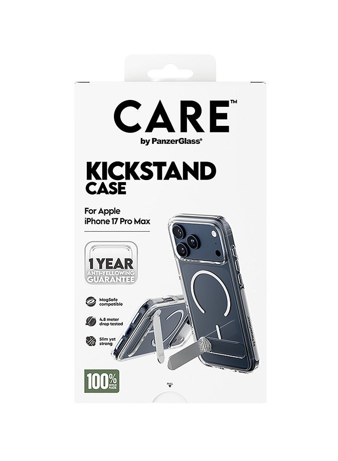 PanzerGlass CARE Features Case with Kickstand Magsafe iPhone 17 Pro Max - Clear - Image 4