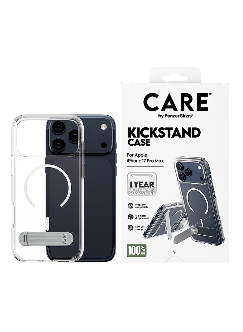 PanzerGlass CARE Features Case with Kickstand Magsafe iPhone 17 Pro Max - Clear - Image 1