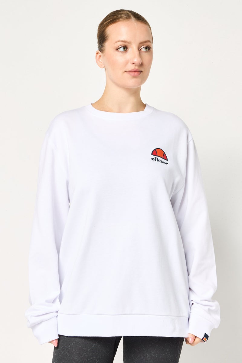 Ellesse Women Sportswear Fit Long Sleeve Outdoor Sweatshirt, White - Image 1