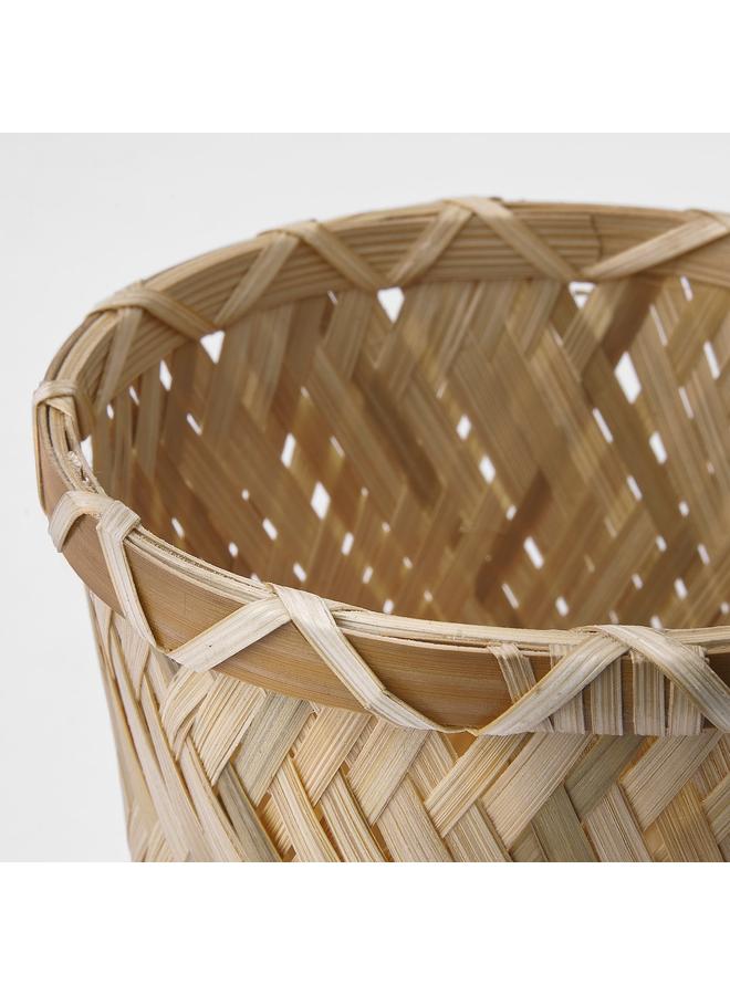 Zaboon Plant pot, handmade bamboo, 9 cm - Image 4