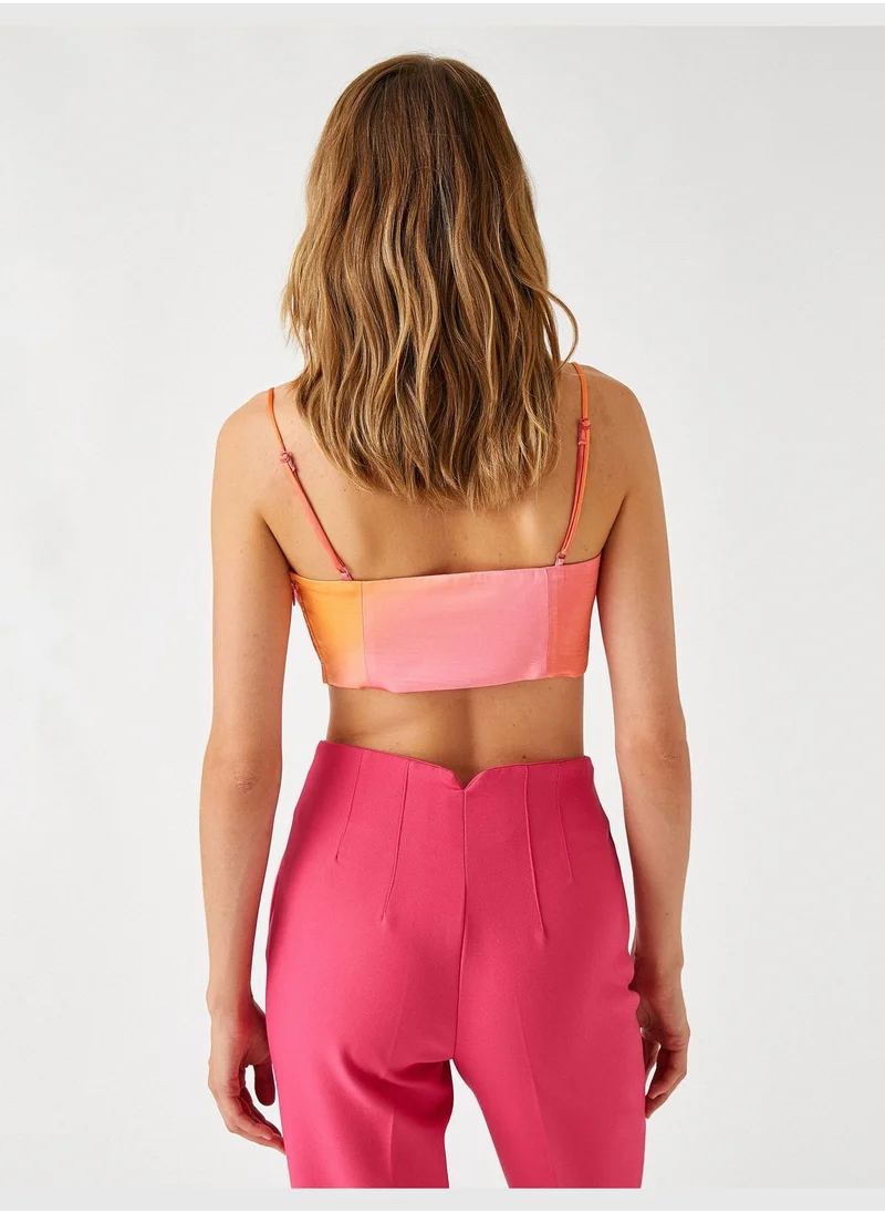 KOTON Satin Torsolette Thin Strappy