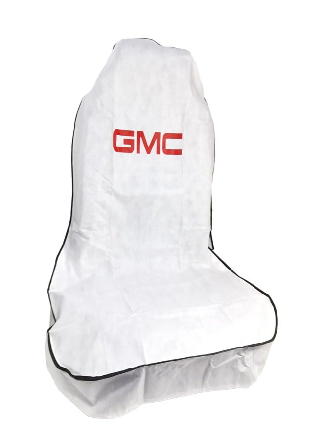 GMC Car Seat Protection Cover High Quality Universal Car Seat Cover Extra Protection For Your Seat 2Pcs Set Dust Dirt Protection Cover White - Image 3