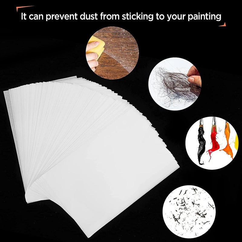 Calsoling 200 Pieces Diamond Painting Release Paper 15 x 10 cm Double-Sided Non-Stick Cover Replacement 5D Diamond Painting Accessories Tool for Adult Kids (5.9 x 3.9 inch) - Image 2