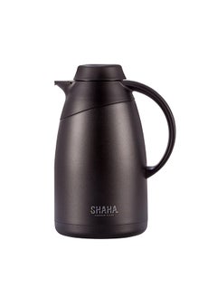 SHAHA Stainless Steel Vacuum Flask With Filter 1.4L Black 