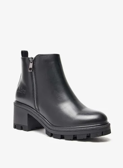 Lee Cooper Women's Solid Ankle Boots with Zip Closure