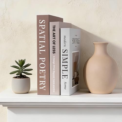 FloraSea 3Pcs Decorative Books, Coffee Table Books for Table Decor or Shelf Decor, Fake Books for Home Decoration - Image 4