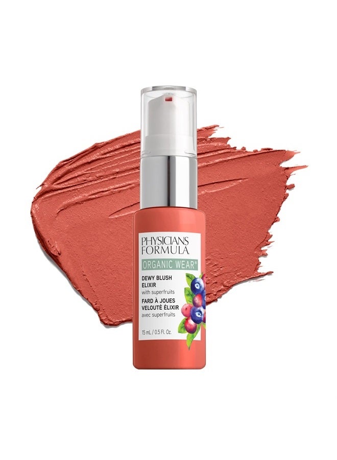 Physicians Formula كريم بلش إلكسير ديوي طبيعي بالكامل من أورغانيك وير بتوهج المشمش، مختبر من قبل أطباء الجلدية - Image 1