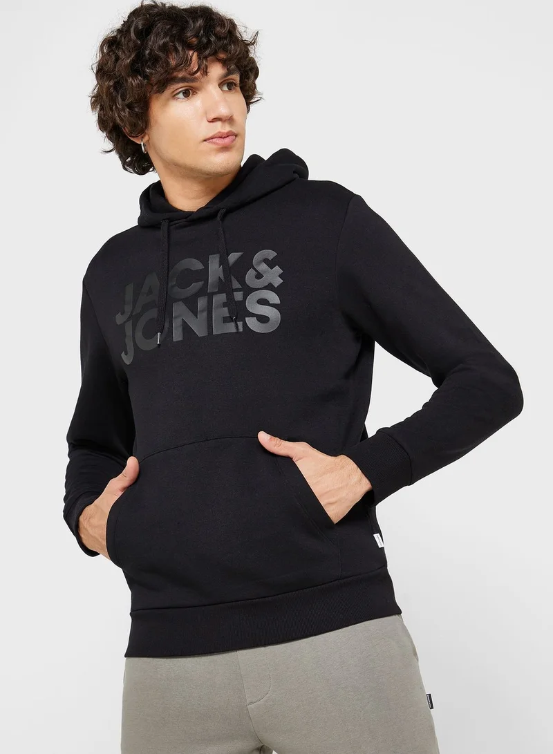 JACK & JONES Casual Logo Zip Hoodie