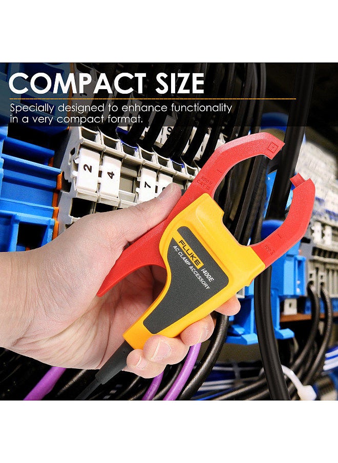FLUKE - FLUKE i400E AC Current Clamp Meter with Dual Banana Jack 1A~400A AC Current Range 5Hz~20kHz Bandwidth - Image 1