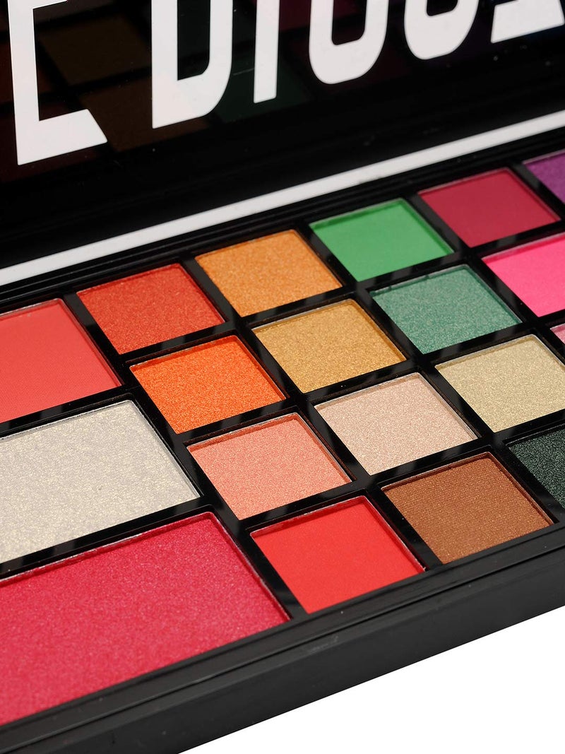 INCOLOR Dedicated Make Up Kit for GirlsWomen with 28 Eyeshadow 2 Blusher and 1 Highlighter with Eye Shadow and Blusher Brush Applicator Makeup Palette 100 Gram - Image 2