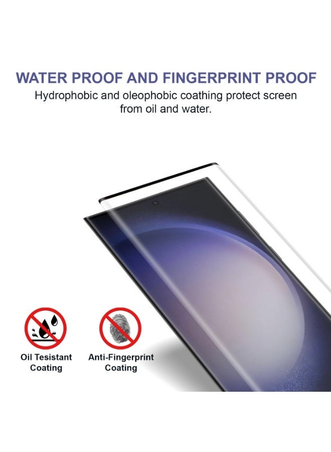 PRIMEEIGHT [2PCS] Samsung Galaxy S23 ULTRA Screen Protector 6.8 Inch And [2PCS] Camera Protector Ultra Thin 9H Hardness Tempered Glass S23 ultra Easy to Install HD Clear Screen Protector - Image 3