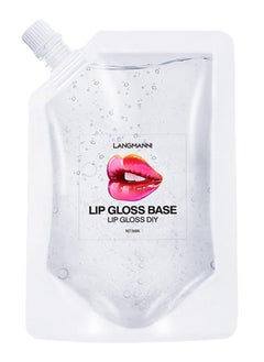 LANGMANNI DIY Lip Gloss Base, Lip Gloss Base Oil Material Lip Makeup Primers, Primer for DIY Handmade Lip Balms Lip Gloss, Moisturizing Transparent Basic Gel - 50ML (Clear)  - Image 1