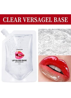 LANGMANNI DIY Lip Gloss Base, Lip Gloss Base Oil Material Lip Makeup Primers, Primer for DIY Handmade Lip Balms Lip Gloss, Moisturizing Transparent Basic Gel - 50ML (Clear)  - Image 3