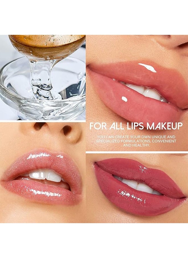 LANGMANNI - DIY Lip Gloss Base, Lip Gloss Base Oil Material Lip Makeup Primers, Primer for DIY Handmade Lip Balms Lip Gloss, Moisturizing Transparent Basic Gel - 50ML (Clear) - Image 1