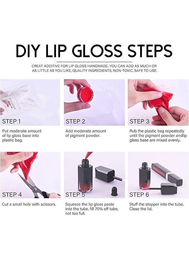 LANGMANNI - DIY Lip Gloss Base, Lip Gloss Base Oil Material Lip Makeup Primers, Primer for DIY Handmade Lip Balms Lip Gloss, Moisturizing Transparent Basic Gel - 50ML (Clear) - Image 1
