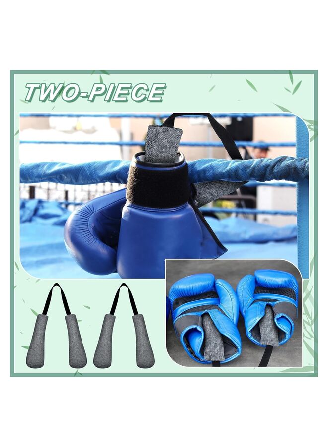 2 PCS Boxing Glove Deodorize Refillable Bamboo Charcoal Deodorizer Boxing Glove Odor Eliminator for Boxing Gloves Bags Sports Gear (Gray) - Image 3
