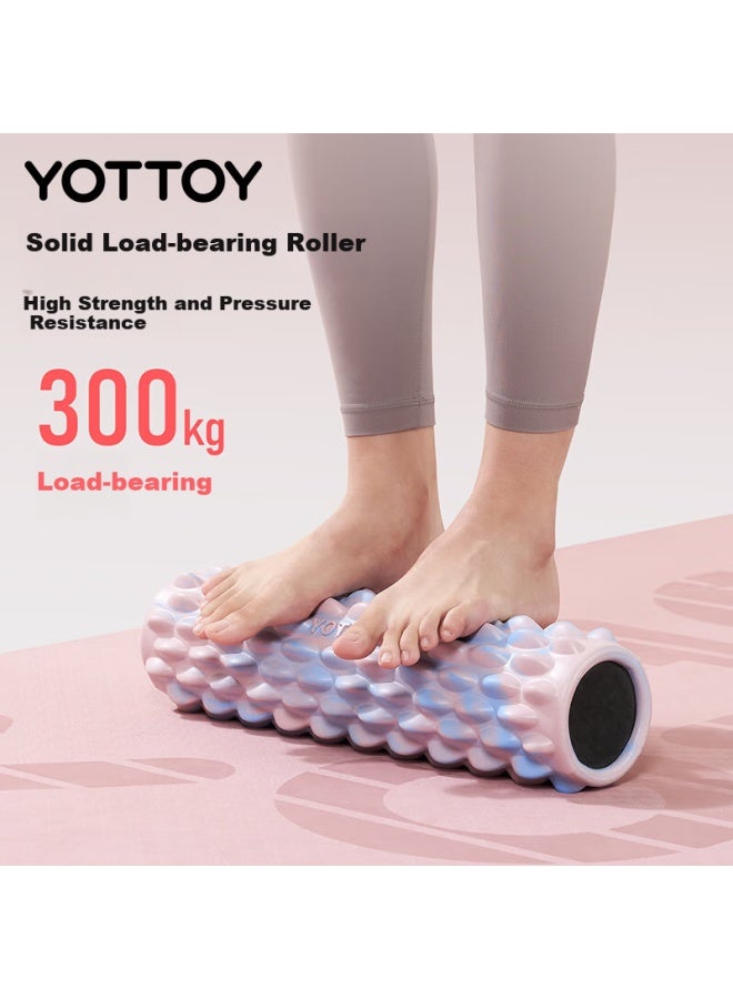 Yottoy Foam Roller Solid Wolf Tooth Stick Massage Roller Muscle Relaxation Slimming Leg Artifact Yoga Column Mousse Black - Image 3