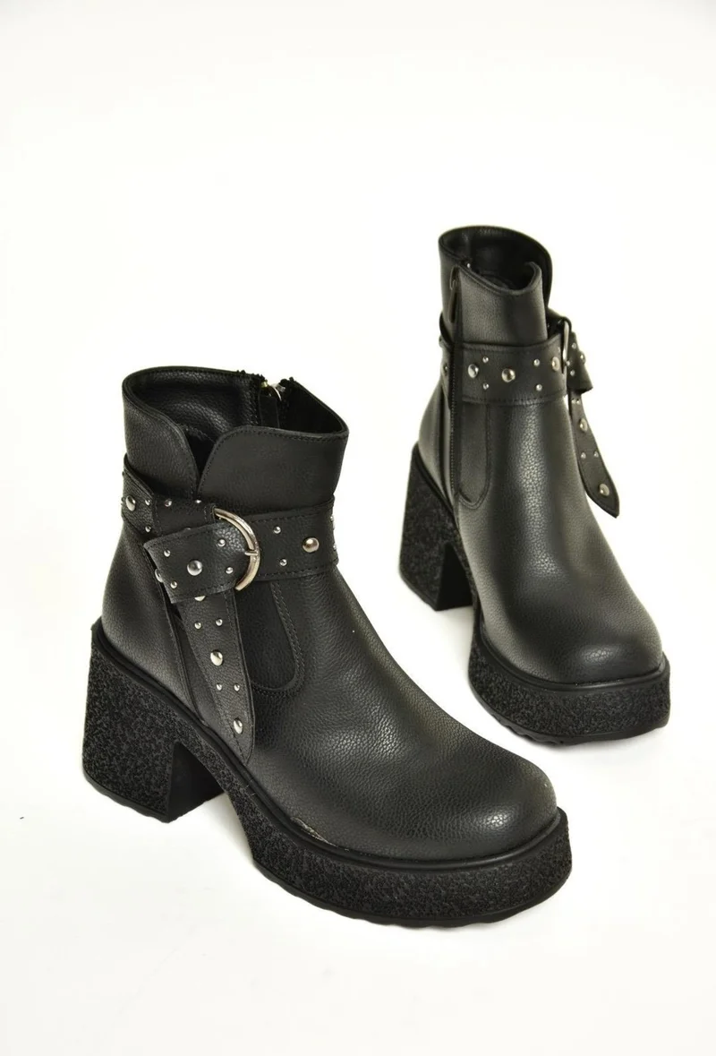 فوكس شوز T996227809 Black Thick Heeled Women's Boots