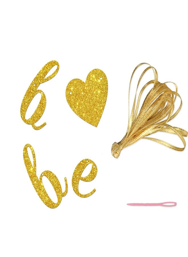 Maicaiffe Oh Babies Banner - Twins Baby Shower Party Decor - Twin Boys Twin Girls Birthday Banner - Double the Love Party Decorations, Gold Glitter - Image 3