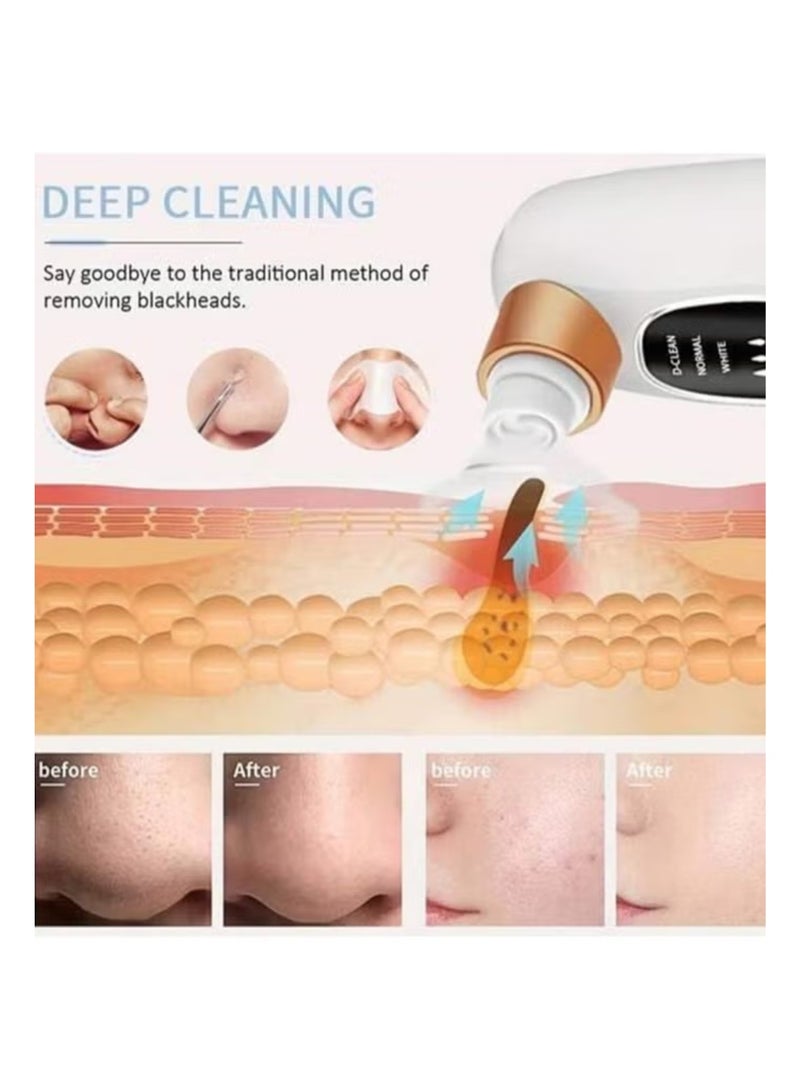 Blackhead Remover Pore Vacuum Cleaner,Small Bubble Pore Cleaner with 3 Modes 6 Probes,Water Circulation Pimple Extractor Tools,Electric Blackhead Suctioner,Facial Pore Cleanser for Men&Women - Image 2