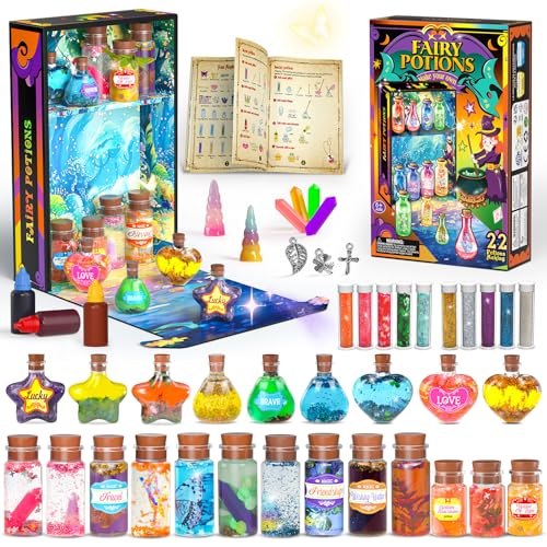 GORISPI Magic Potion Kit for Girls Fairy Potions Kit 22 Potions Magic Mix Kit for Kids 6 7 8 9 10 12 Years Mystery Potion Making kit Art Craft Kit Gifts Toys for Christmas Halloween Birthday - Image 1