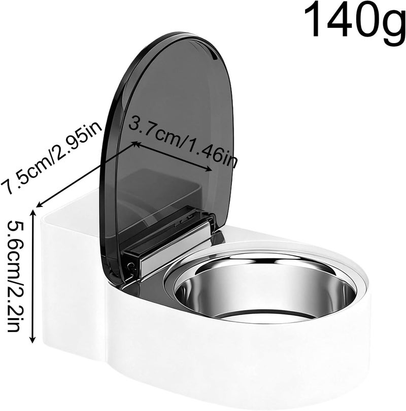 Cat Water Bowl,Toilet Shaped Funny Non Spill Dish,Automatic Flow Small Cat Food Bowl - for Pets Kitten Dogs Dish Food Feeding Home Bathroom Living Room Kitchen Corner - Image 5