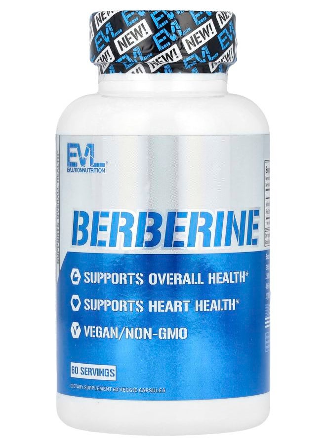 EVLUTION NUTRITION Berberine 60 Veggie Capsules 
