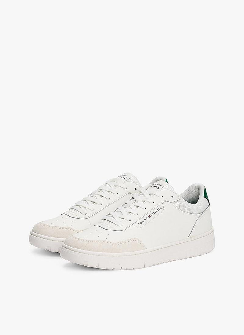 TOMMY HILFIGER BASKETBALL CORE LEATHER TRAINERS  - Image 3
