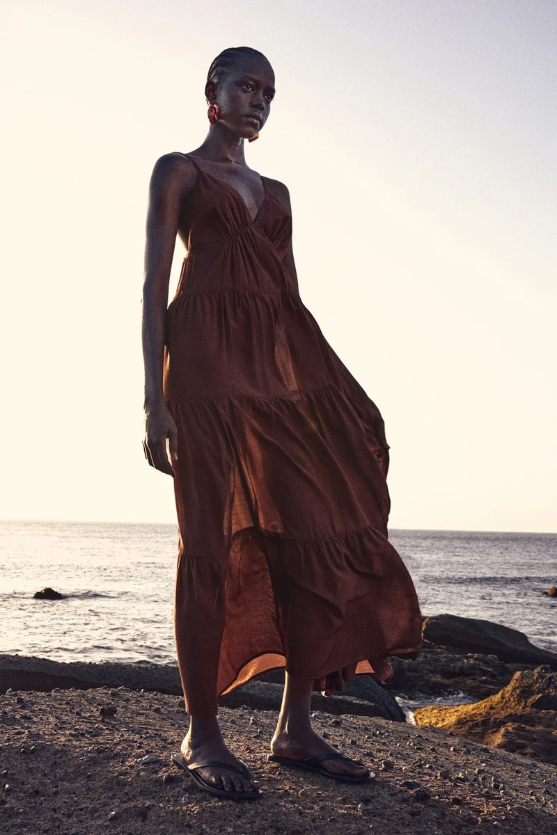H&M Tiered maxi dress