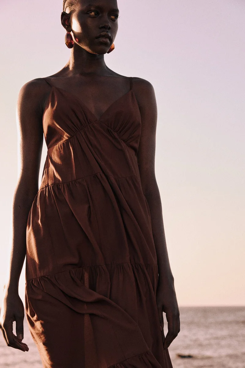 H&M Tiered maxi dress