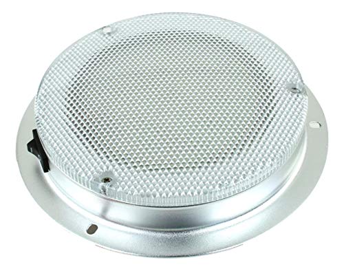 PilotLights.net LED Dome Light - High Power 6" LED Downlight - 12VDC - Waterproof - 180 Lumen - Fixed Mount with Rocker Switch - for Home, Auto, Truck, RV, Boat and Aircraft - Image 1