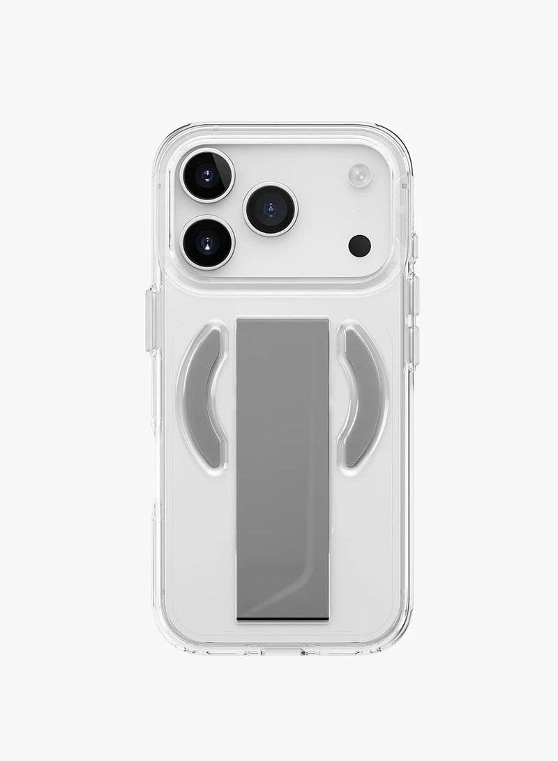 Wtech Apple iPhone 17 Pro 5G 2025 Slim FlexGrip with Magnetic Charging Case Cover (MCGHSN) - Grey - Image 2