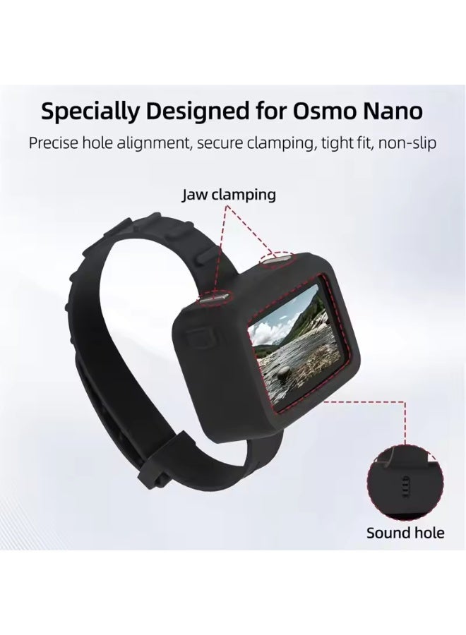 سني لايف جراب حماية من السيليكون يُثبّت على المعصم من SUNNYLIFE لكاميرا الحركة DJI Osmo Nano Vision Dock (ملحقات إضافية). - Image 5