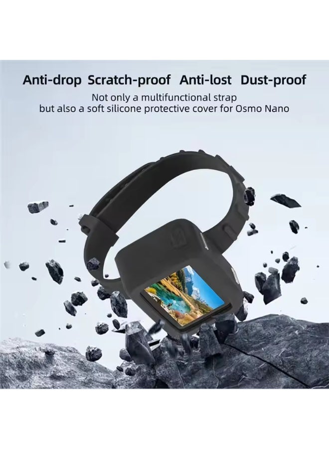 سني لايف جراب حماية من السيليكون يُثبّت على المعصم من SUNNYLIFE لكاميرا الحركة DJI Osmo Nano Vision Dock (ملحقات إضافية). - Image 4