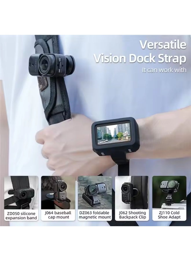 سني لايف جراب حماية من السيليكون يُثبّت على المعصم من SUNNYLIFE لكاميرا الحركة DJI Osmo Nano Vision Dock (ملحقات إضافية). - Image 2