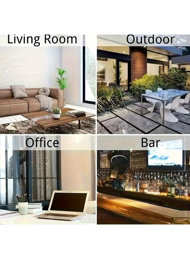 مطفأة سجائر معدنية مقاومة للرياح والمطر مع غطاء وقاعدة غير قابلة للانزلاق، ديكور دائري من الحديد للفناء - Image 5