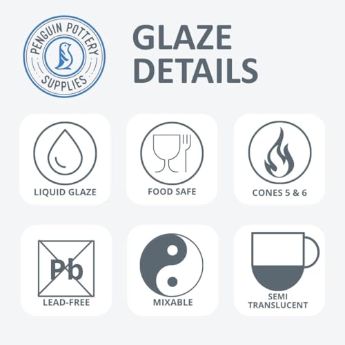 Penguin Pottery - Specialty Series - Fire Road. Mid Fire Glaze for Clay, Pottery Glaze, Cone 5 and Cone 6 - Ceramic Glaze for Pottery (1 Pint | 16 oz | 473 ml) - Image 3