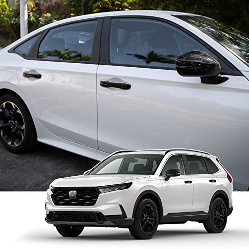 Thenice for 11th Gen Civic Accessories Door Handle Cover Exterior Handle Protection for Honda Civic 2022-2024, Accord/CR-V/HR-V 2023 2024 with Auto Lock -Piano Black - Image 5