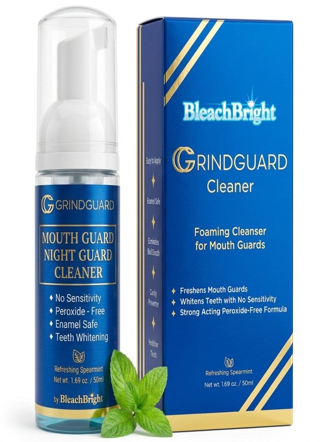Bleachbright Mouth Guard Cleaner Foam, Great for Invisalign,Candid,Byte,Sports Guards, Teeth Whitening Foam,Dentures, Aligner Retainer Cleaner Nighttime Clenching Guards Night Guard Foaming, Peroxide Free, 50ml - Image 1
