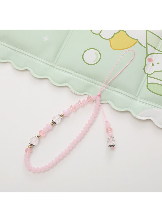 NIBEMINENT Phone Charm/ Chain Strap for Women Girls, Little Fragrance Flower Cell Phone Case Lanyard Wrist Strap