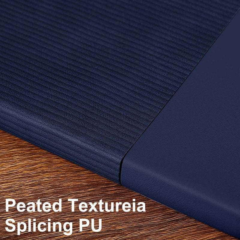 TSFPapier Lined Journal Notebook for Work College Ruled Note Book 7.2"x9.6" B5 PU Leather Daily Journaling 160 Pages for Women Men Writing Home School Supplies Business (Dark Blue) - Image 3