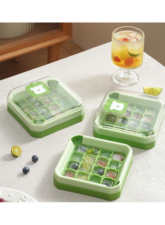 Ice Cube Tray with Lid and Storage Box, 16 Small Pieces of Ice are Easily Released at the Touch of A Button, Specially Designed for Refrigerated Drinks, Coffee, Juice  - Image 5