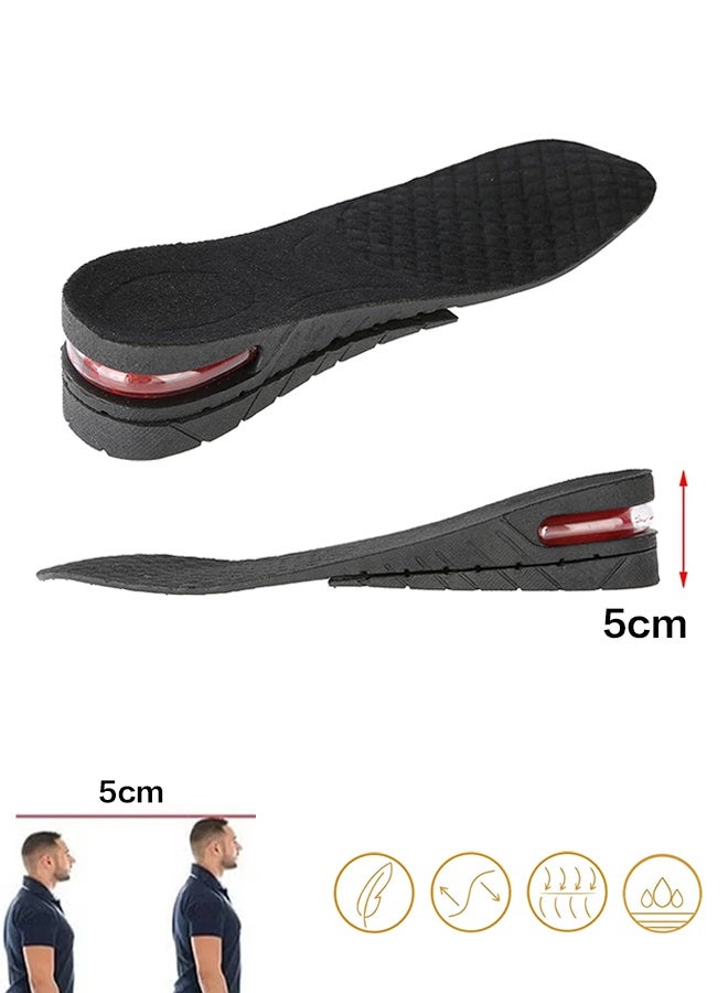 سويت لايف زوج واحد من النعال الداخلية لزيادة الطول 5 سم للرجال والنساء، مصاعد أحذية غير مرئية قابلة للتعديل ومعززات للطول، تناسب الأحذية الرسمية والأحذية غير الرسمية - نعال وحشوات لزيادة الطول - Image 1
