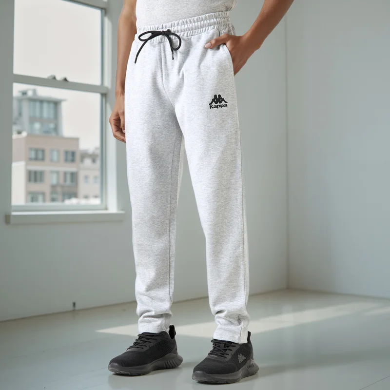 Kappa Relaxed Fit Pants with Drawstring Closure & Pocket Detail
