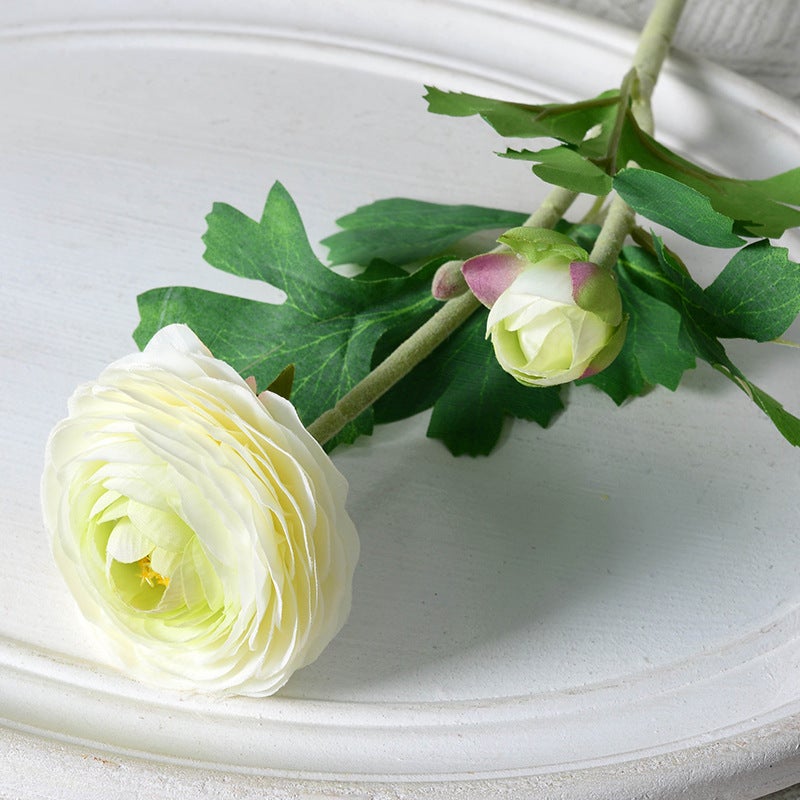 Generic Vintage European Lotus Artificial Flower Decoration White 