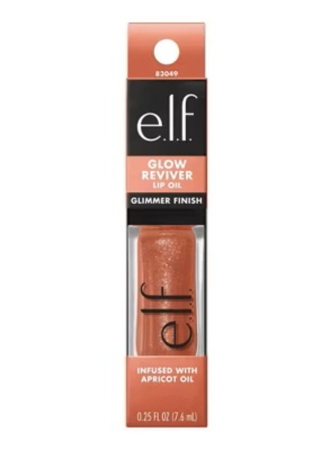 elf e.l.f. Glow Reviver Lip Oil Glimmer - Super Neutral - 7.6 ml - Image 1